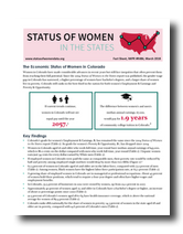 Economic Status of Women in Colorado 2018