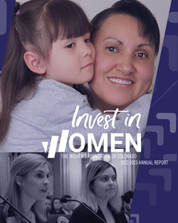 2022-2023 Annual Report "Invest in Women" cover thumbnail