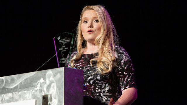 Athena Clemens 2018 Dottie Lamm Award Winner