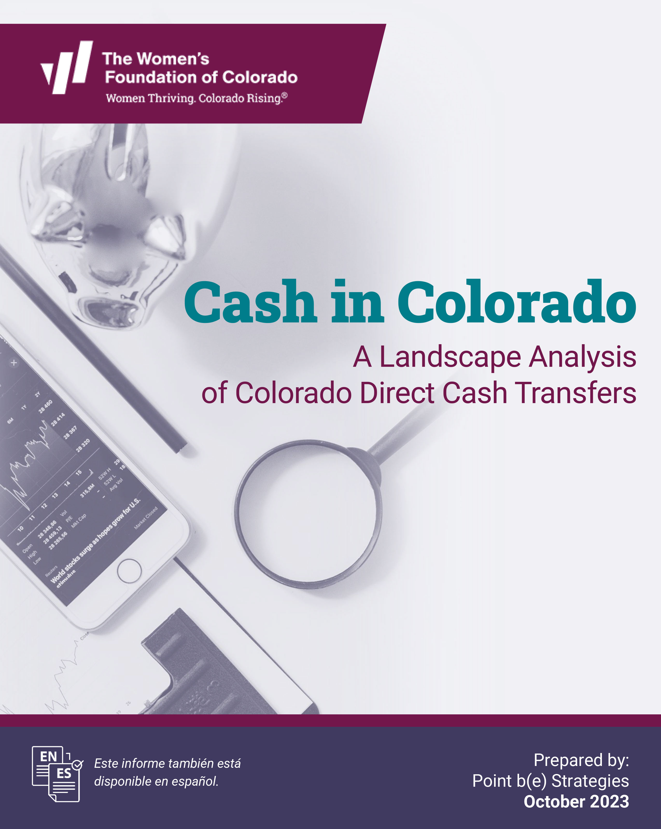 thumbnail of "Cash in Colorado: A Landscape Analysis of Colorado Direct Cash Transfers" report