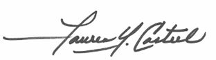 Lauren Y. Casteel Signature