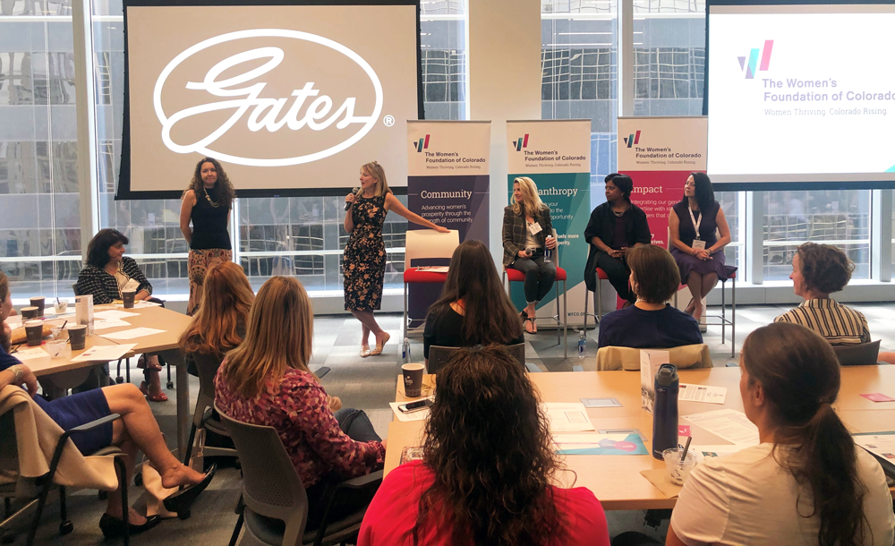 Power of Extended Philanthropy members listen to panelists at Gates event