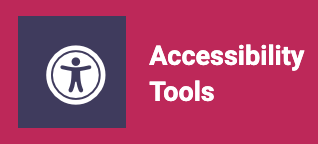 Accessibility tools button with universal access icon