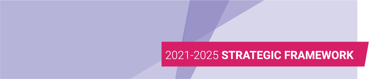 2021 - 2025 Strategic Framework banner