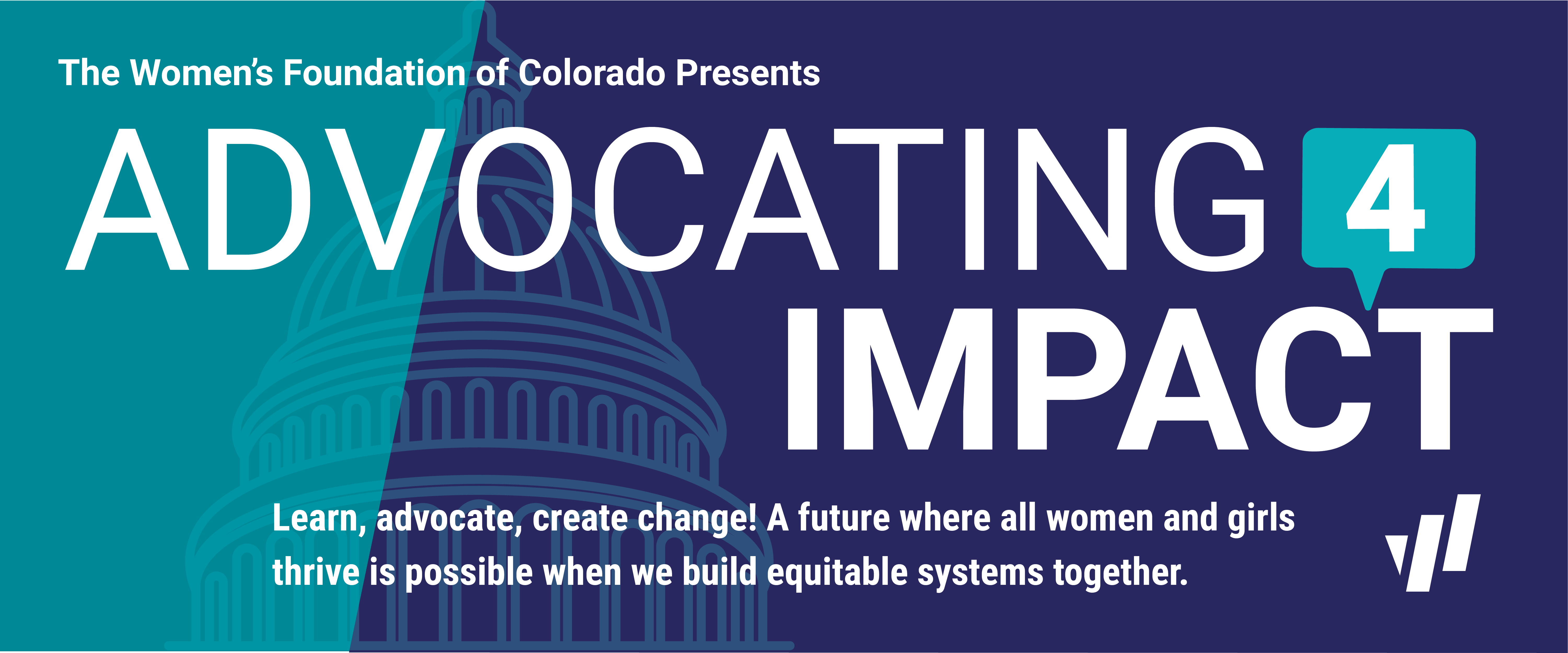 2024 Advocating4Impact banner with graphic of capitol building