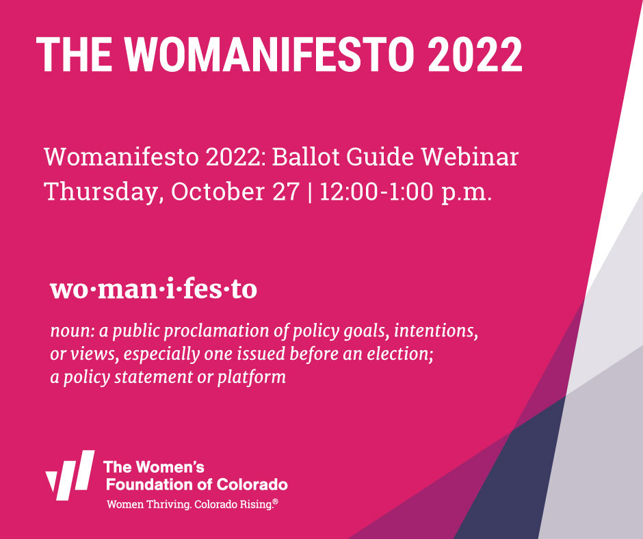 The Womanifesto 2022 cover image with logo